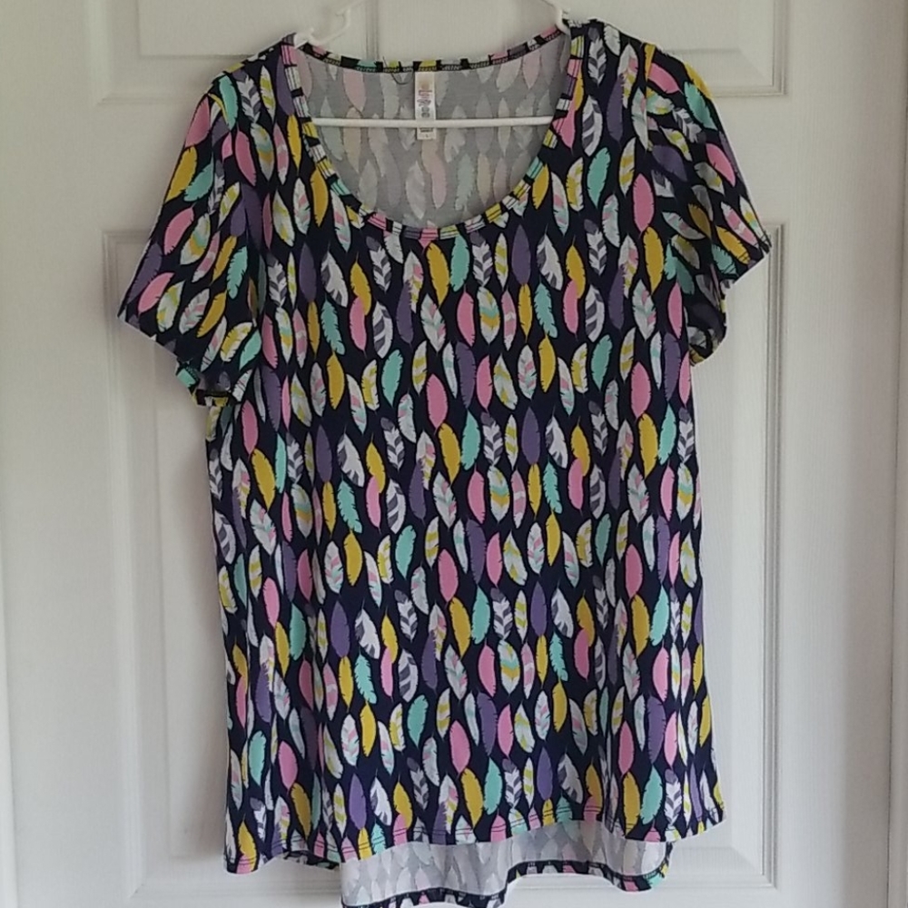Llr classic tee with feather print